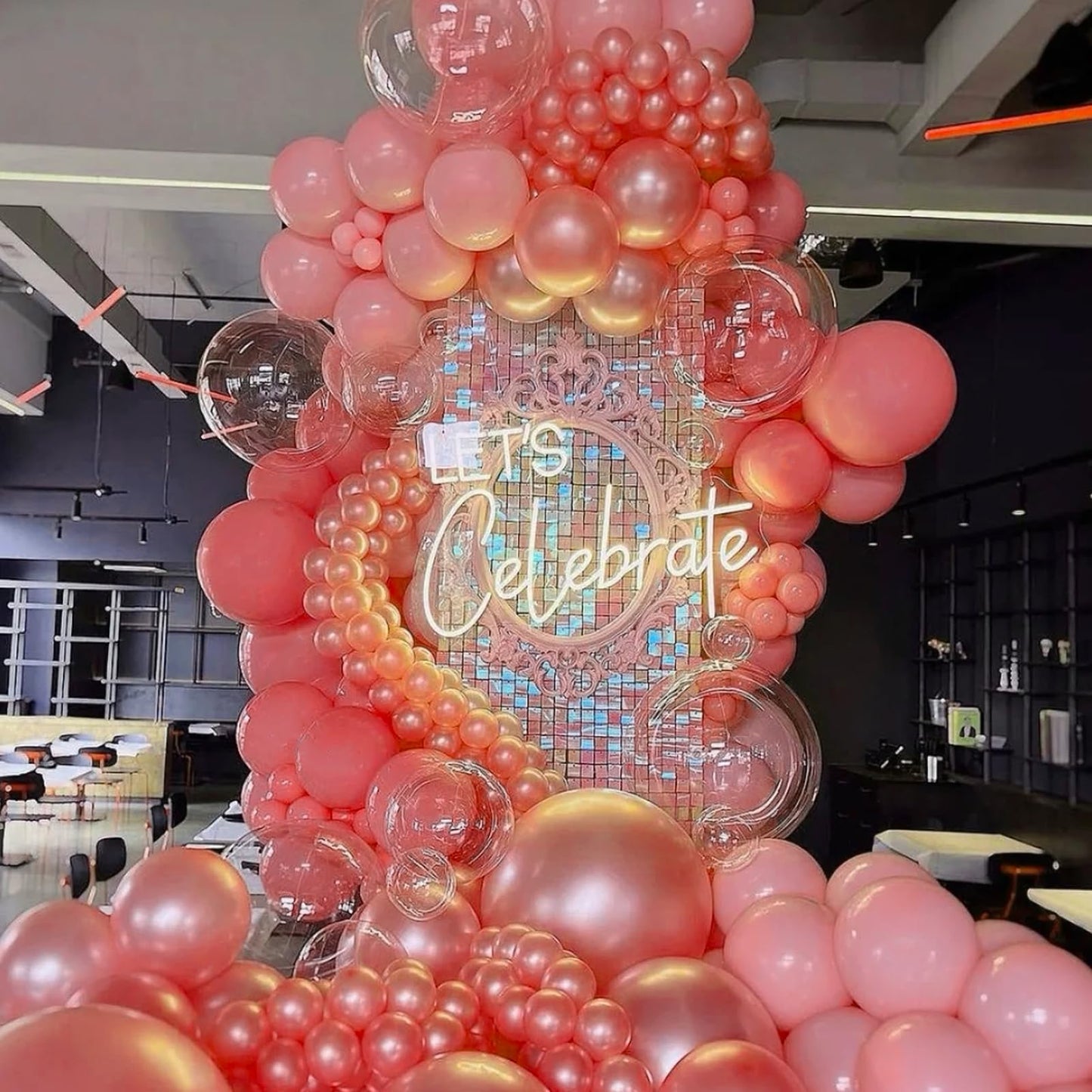 Voircoloria Retro Hot Pink Balloons, 66Pack 12Inch Blush Hot Pink Balloons Latex Party Balloons For Birthday Baby Shower Valenti