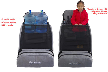 4 Seater Wagon Stroller, Wagon For 2 3 4 Kids Toddler Children Baby Travel Foldable All Terrain Quad Double Triple Tandem Stroll