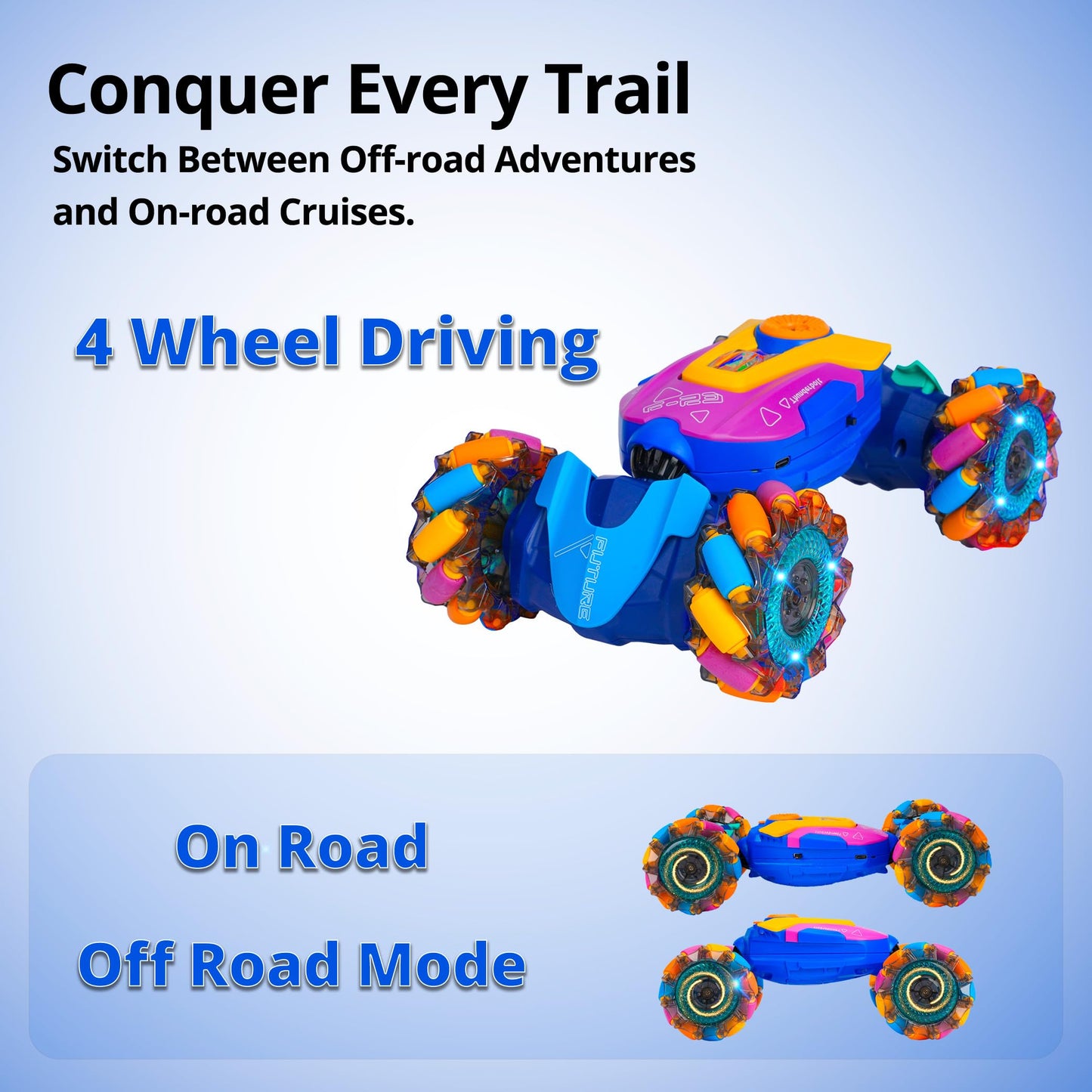 Tokwidget Rc Stunt Car Gesture Sensing Stunt, Hand Control Rc Cars For Boys Age 4-7-13, Best Birthday Gift For Boys 6-8-12, With