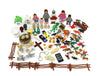 PlayTherapySupply Sandtray Play Therapy Kit - 100+ Pieces, Small, Plastic