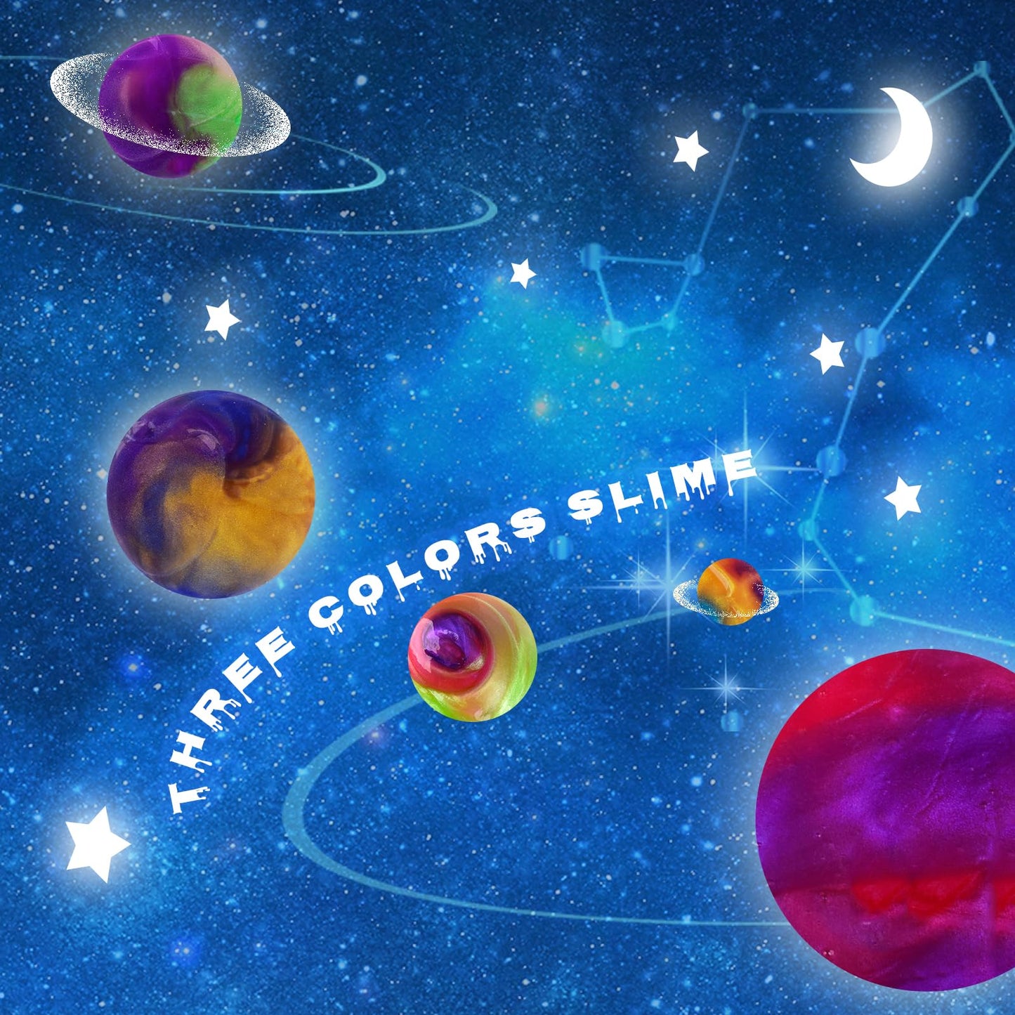 60 Pieces Mini Galaxy Slimes,Party Favors Slime, Stretchy Slime Kit For Classroom Prizes,Goodie Bag Stuffers For Kids Boys Girls