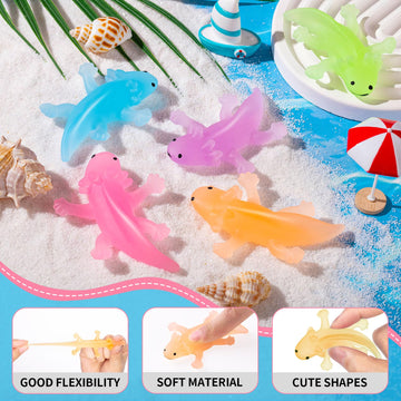 15Pcs Axolotl Animals Toys Bulk Cute Squeeze Axolotl Fidget Stress Relief, Salamander Animal Sensory Toys For Child Relax Meetin