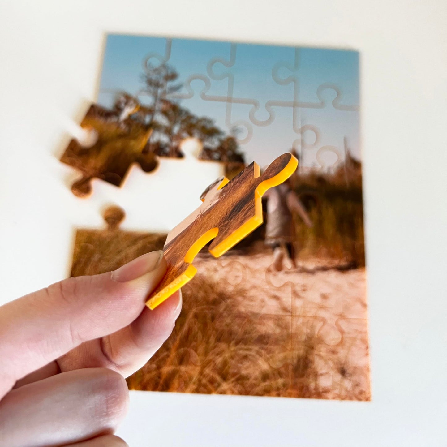Custom Photo Puzzle from Picture | Upload Your Photo and Choose Color | 20 Piece Personalized Puzzle for Kids Toddlers Acrylic P