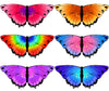 Irolewin Toddler Kids Butterfly-Wings-Costume For Girls Fairy-Wings-Bulk Boys Bug Dress-Up Party Favors Christmas Gifts Toys