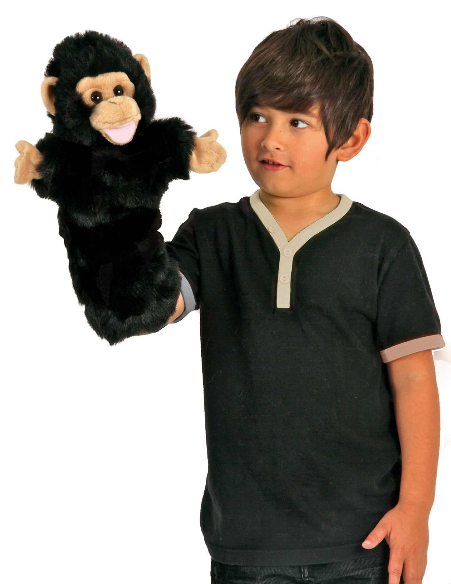 The Puppet Company Long-Sleeves Chimp Hand Puppet, 15 Inches