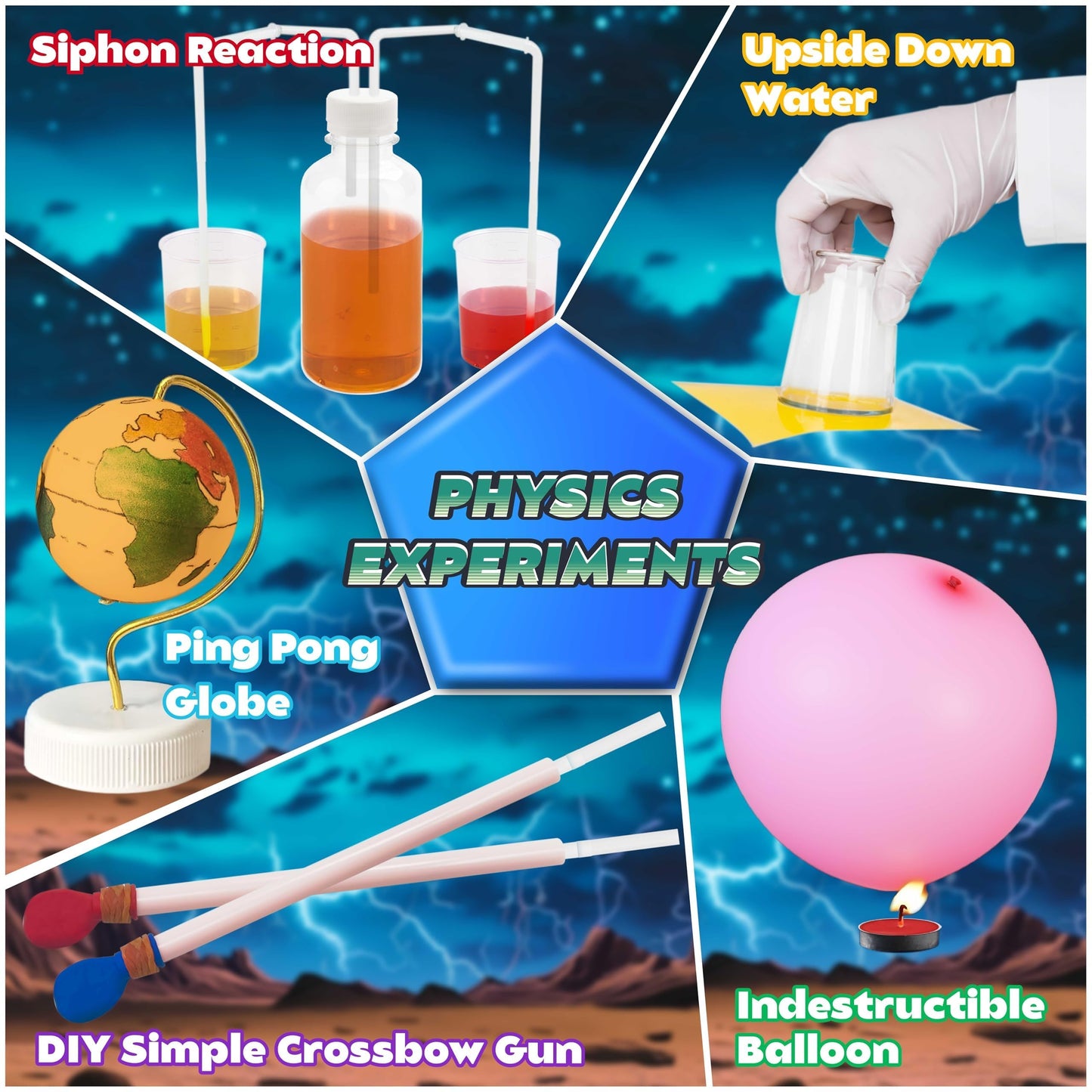 160+ Experiments Science Kit For Kids Ages 3 4 5 6 7 8, Stem Toys For 9-12 Year Old Boys Girls, Educational Chemistry Physical L