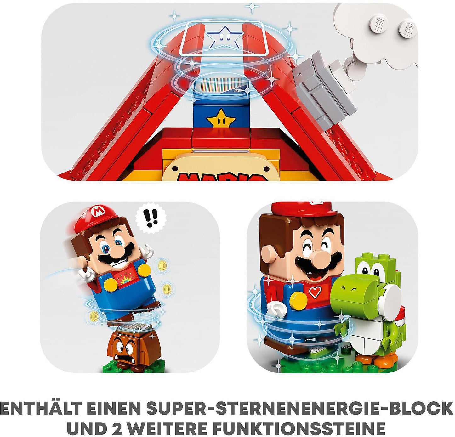 Lego 71367 Super Mario House & Yoshi Expansion Set Buildable Toy Game, Gifts For Girls & Boys Age 6 Plus Years Old With Yoshi And Goomba Figures