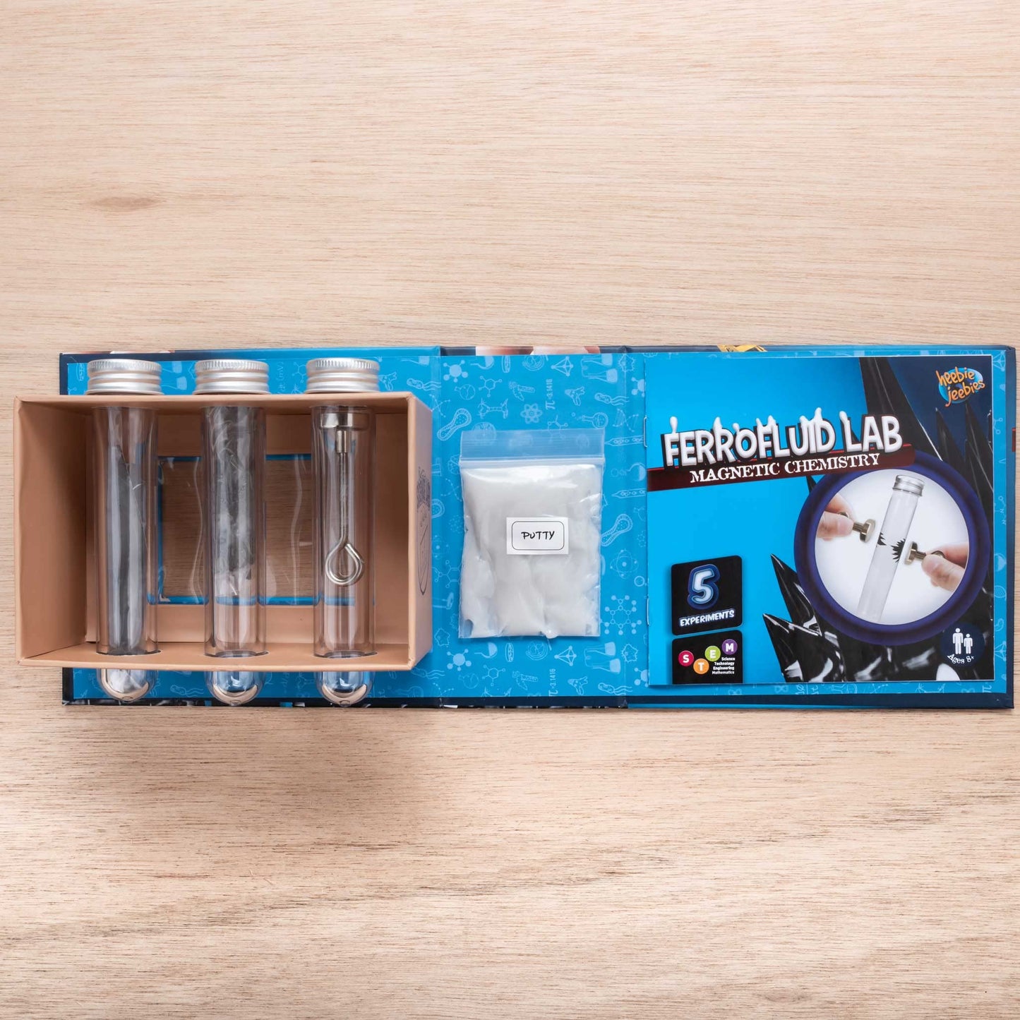 Ferrofluid Lab Magnetic Chemistry By Heebie Jeebies- 5 Experiments For Kids Ages 8+- Educational Science Project Stem Learning U