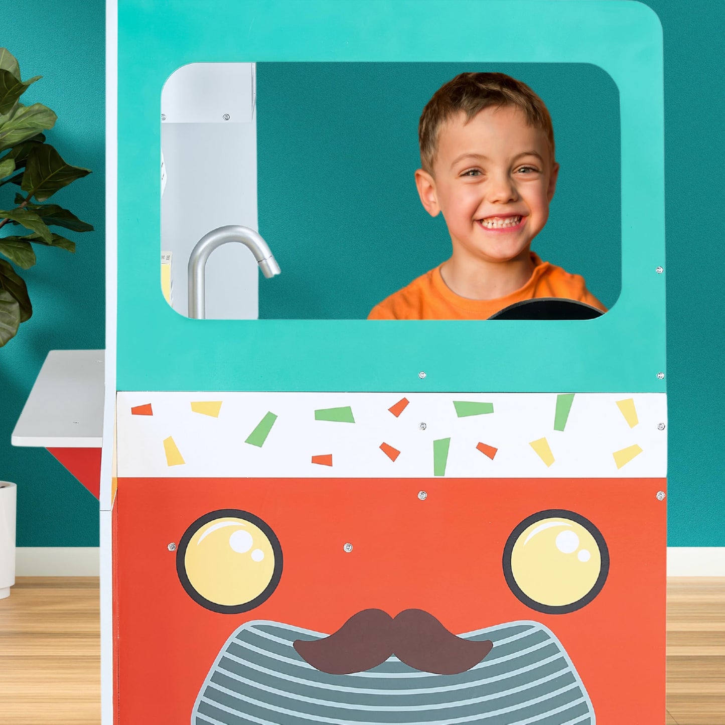 Teamson Kids My Little Helper Kids Play Taco Truck Playset with Accessories, Multicolor