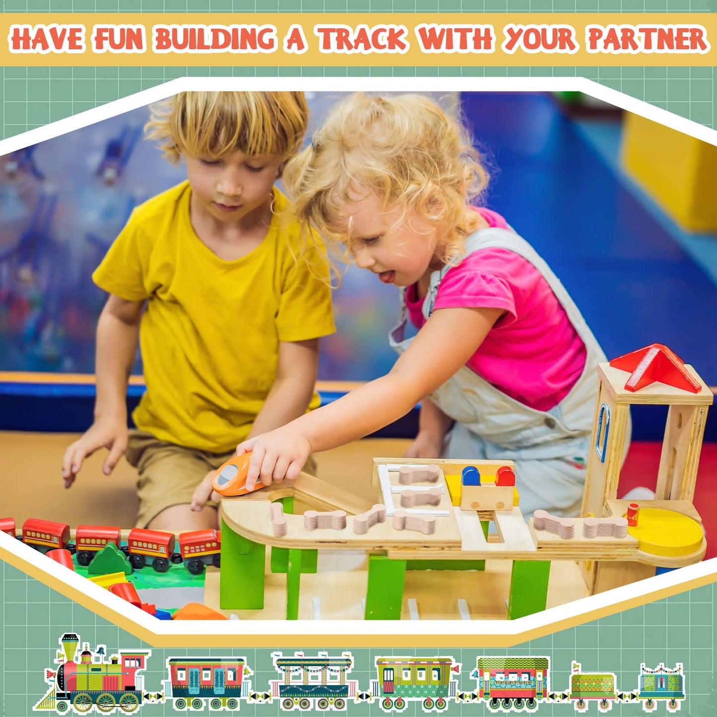 Hanaive 20 Pcs Wooden Dog Bone Track Connector Pack Accessories Wooden Train Track Adapter Connector Pieces Toy Train Set for Te