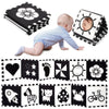 Urmywo Black And White Baby Toys 0-3 Months, High Contrast Newborn Toys 0-3 Months Brain Development, Tummy Time Toys, Soft Baby