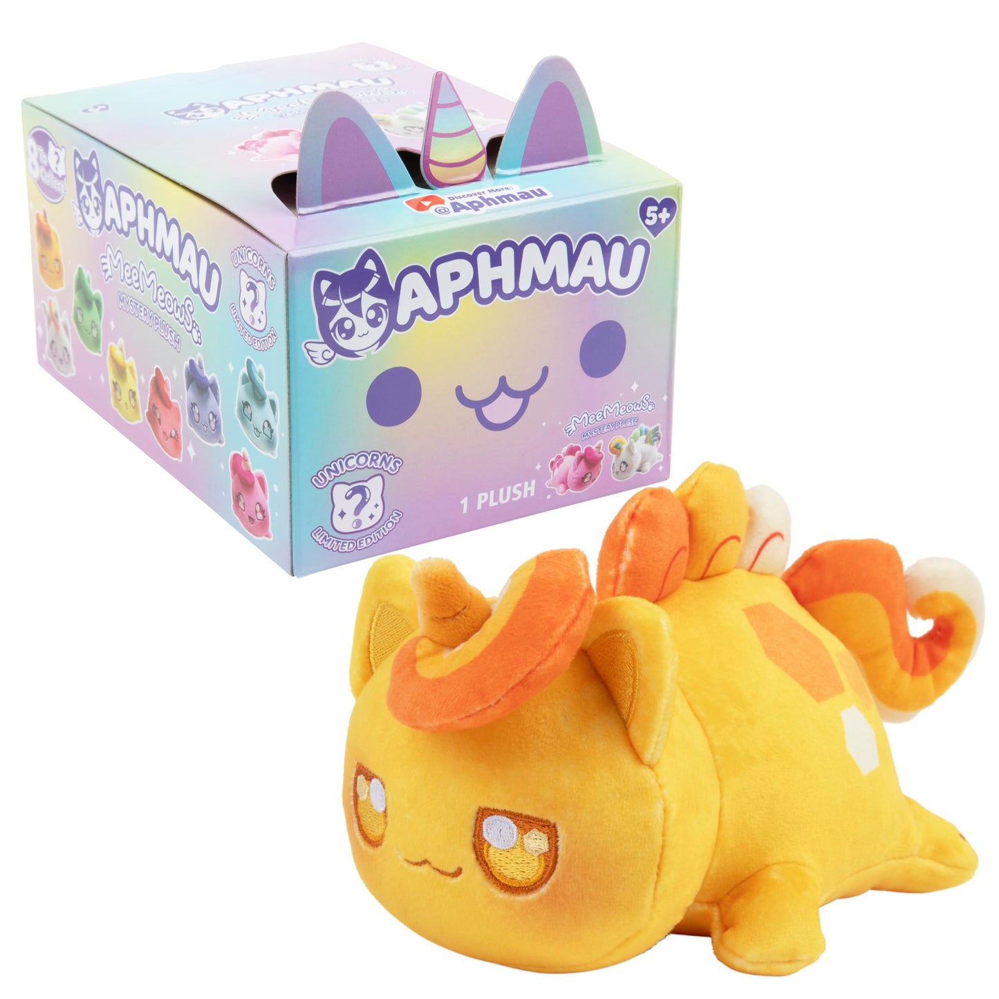 Aphmau 6 Mystery Plush Unicorn - Colorful Multi Plush Toy, Single Pack, Perfect for Collectors and Kids