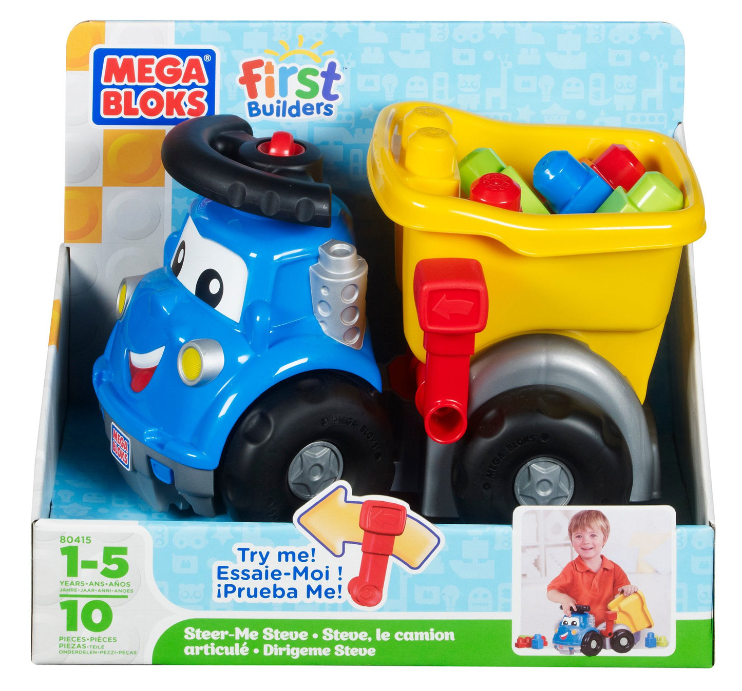 Mega Bloks First Builders Steer Me Steve