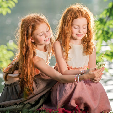 Jadive 48 Pcs Colorful Kids Friendship Bracelet Set Adjustable Stretch Beaded Bracelets Swift Bracelet Preppy Heishi Surfer Brac