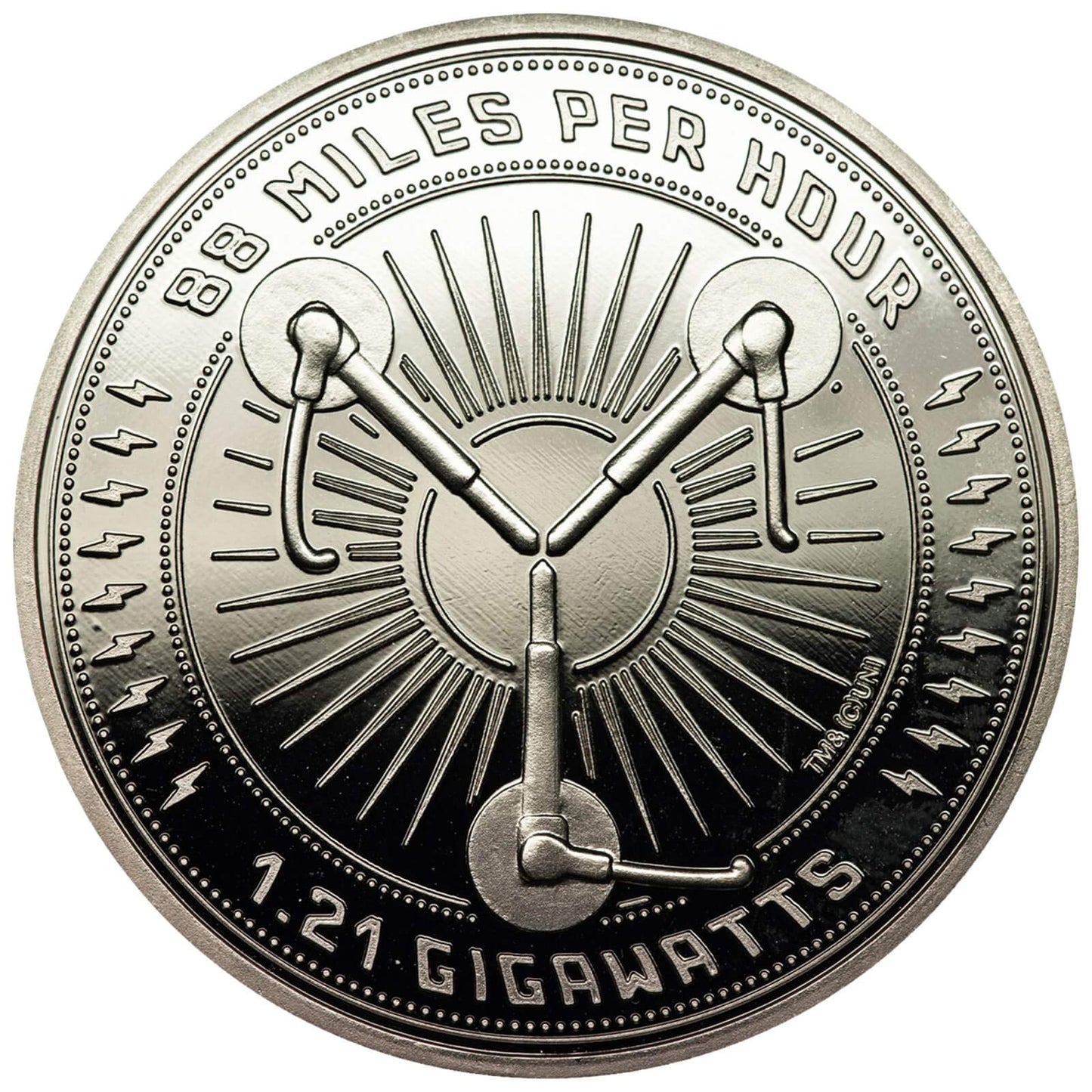 Iron Gut Publishing Back to the Future Collectable Coin 25th Anniversary Clock Tower (silver plated)