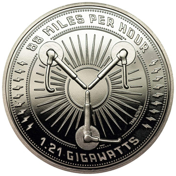 Iron Gut Publishing Back to the Future Collectable Coin 25th Anniversary Clock Tower (silver plated)
