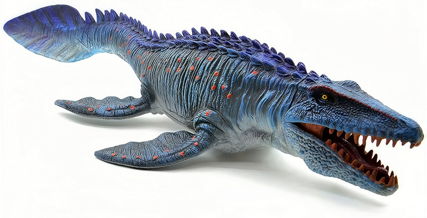 Gemini&Genius Dinosaur Toy, Mosasaurus Action Figure, Reptile Animal Toy, Great Gift, Collection, Cake Topper, Role-Play, Storytelling Prop, Party Supplie, Room Decor For Kids