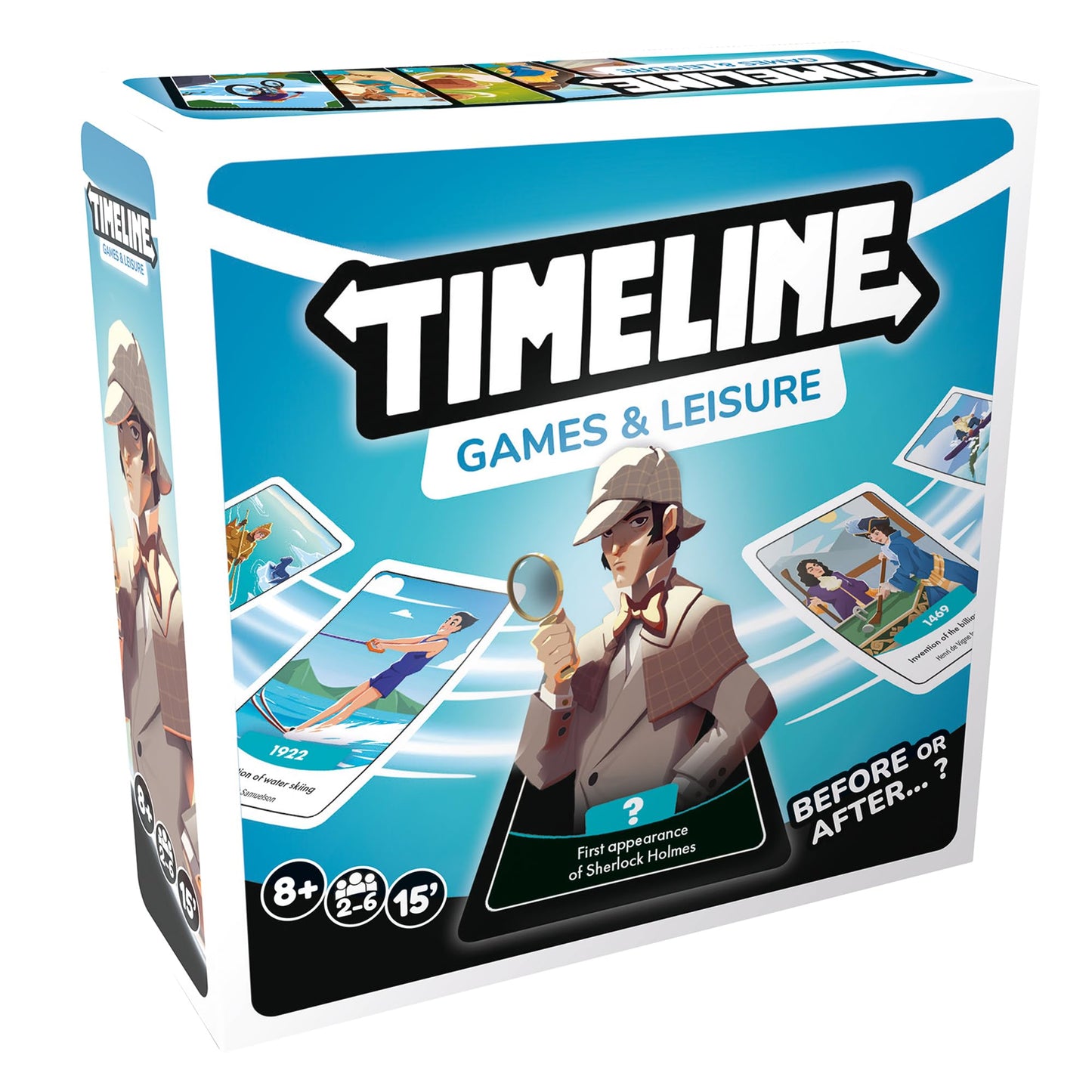 Asmodee Timeline Games & Leisure Card Game - Educational Trivia Game About Hobbies, Sports & Pastimes, Family Fun for Kids & Adu