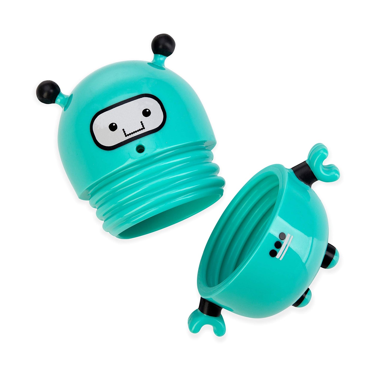 Nuby Silly Squirts Bath Toys, Easy To Clean Children'S Toy, Robot And Penguin, 2 Count