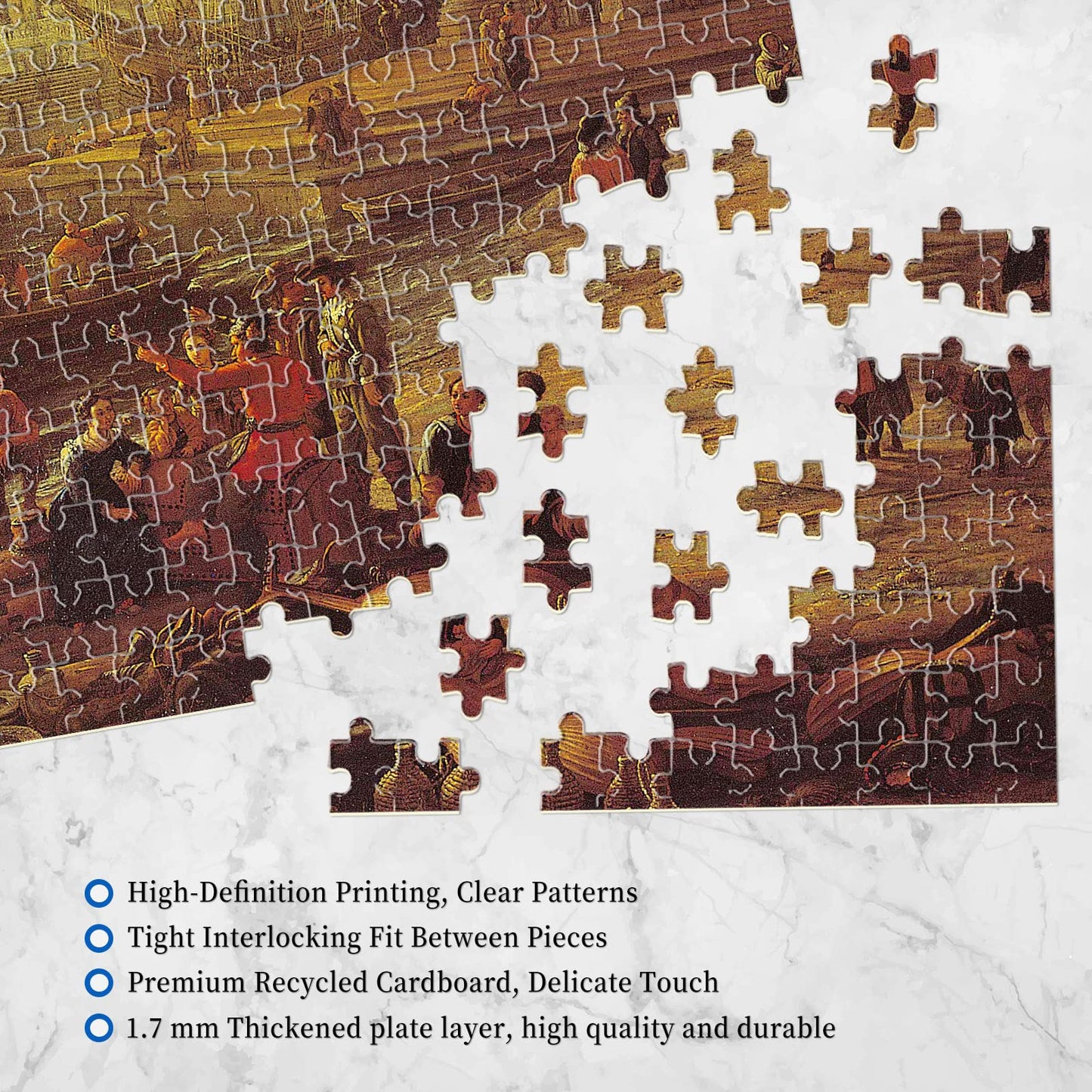2000 Piece Puzzle,Seaside Boats 2000 Piece Puzzles For Adults,Porto Con Villa Medici Puzzles For Adults 2000 Pieces And Up,Claude Gellée Puzzle 2000 Pieces,Port Scene With The Villa Medici Puzzles