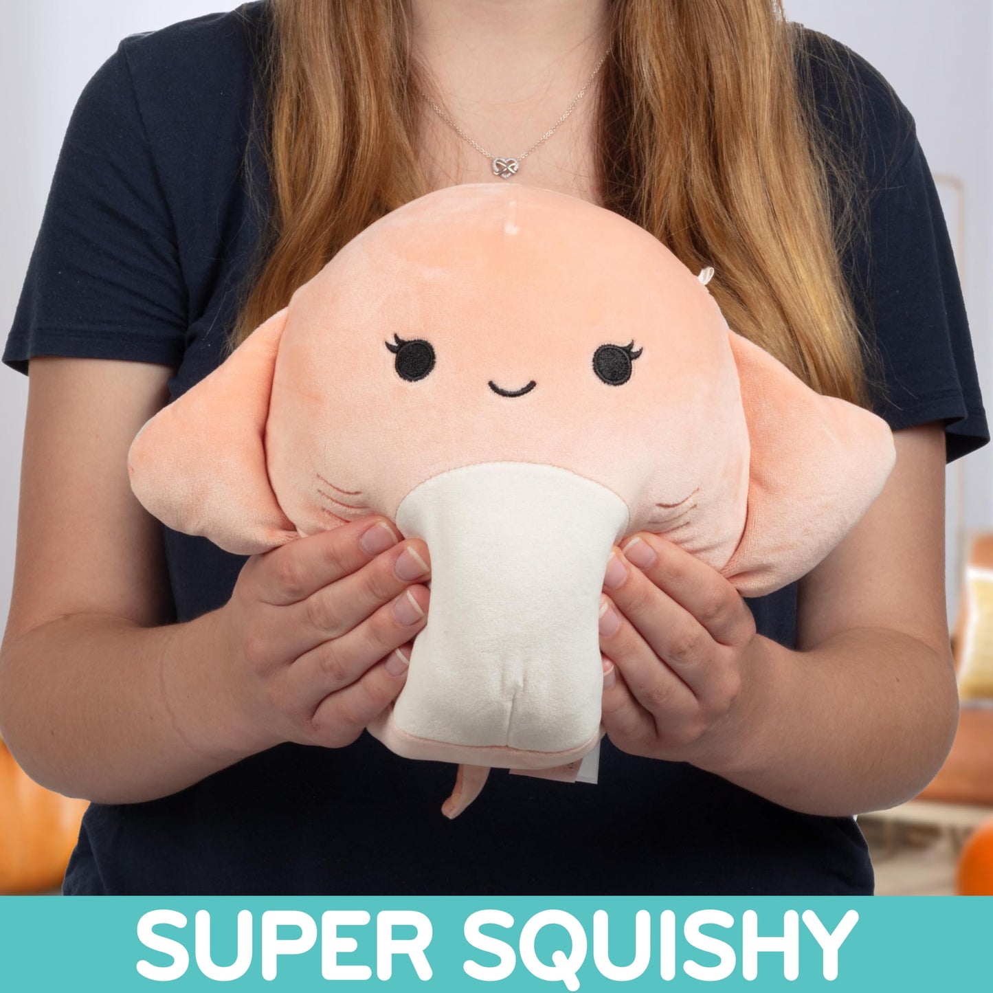 Squishmallows Original 8-Inch Ludovica The Stingray - Official Jazwares Plush - Collectible Soft Squishy Stingray Stuffed Animal