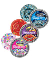 Mattys Toy Stop Crazy Aarons Putty Mini Tins Bounce Bot, Skate Away & Take-A-Taco Gift Set Bundle - 3 Pack (13.3g Each)