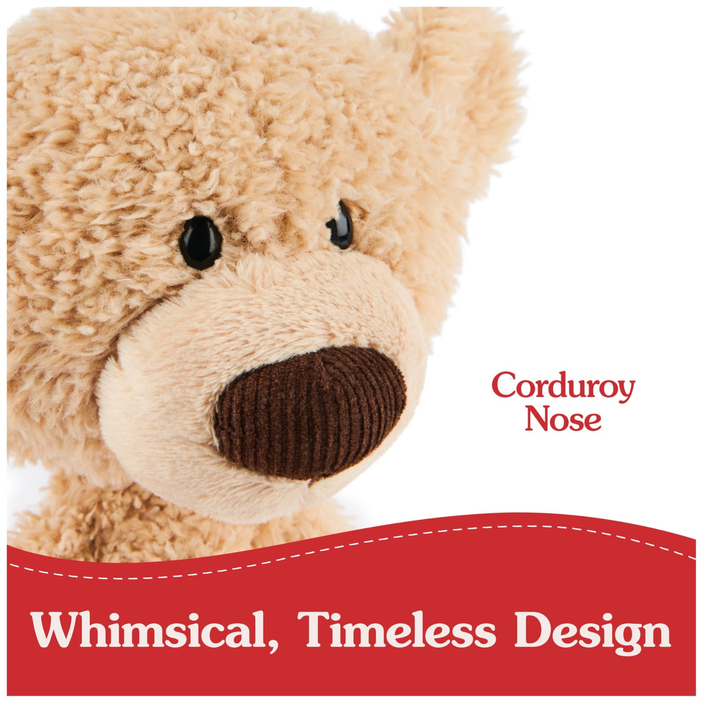 GUND Toothpick Classic Teddy Bear, 15” Premium Stuffed Animal, Beige, High Quality Material, Ages 1 and Up, Model 6072042