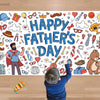 Ohome Fathers Day Giant Coloring Poster/Tablecloth - 30 X 72 Inches Jumbo Coloring Banner Kids Crafts Activities - Happy Fathers