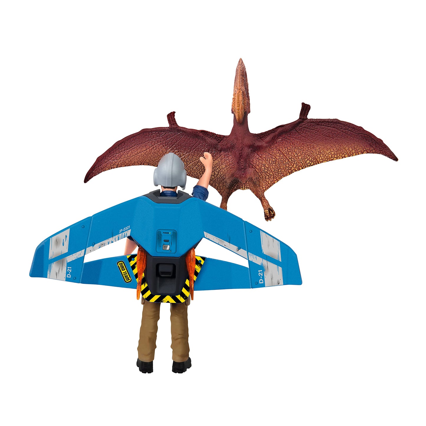 Schleich Dinosaurs, Dinosaur Gifts For Boys And Girls, Jetpack Chase Playset With Tupuxuara Toy, 7 Pieces, Ages 4+