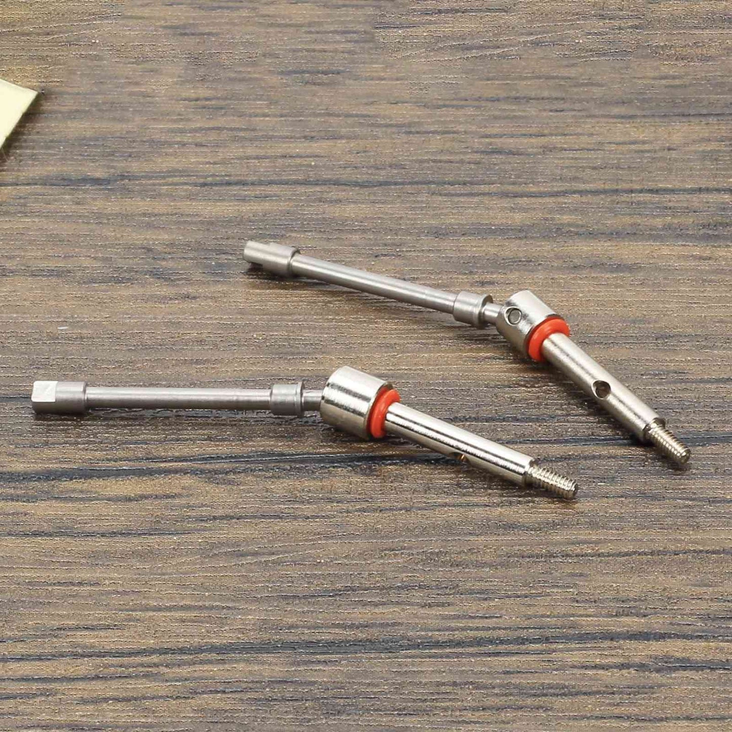 RCAWD 2X 40Cr-Mo Steel Front Cvd Drive Shaft Axle for Brushless/Brushed Power Axial 1-24 Scx24 Crawlers