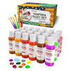 Fantastory Tempera Paint For Kids 24 Colors (2 Oz Each) Washable Tempera Paint, Kids Poster Paint Sponge Painting, Non-Toxic Kid