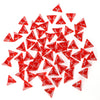 60PCS Red Four Sided D4 Dice for D&D TRPG Cup Games, Multi Gem Polyhedral Triangular Mini Acrylic Dice Set Suitable for Board Ta