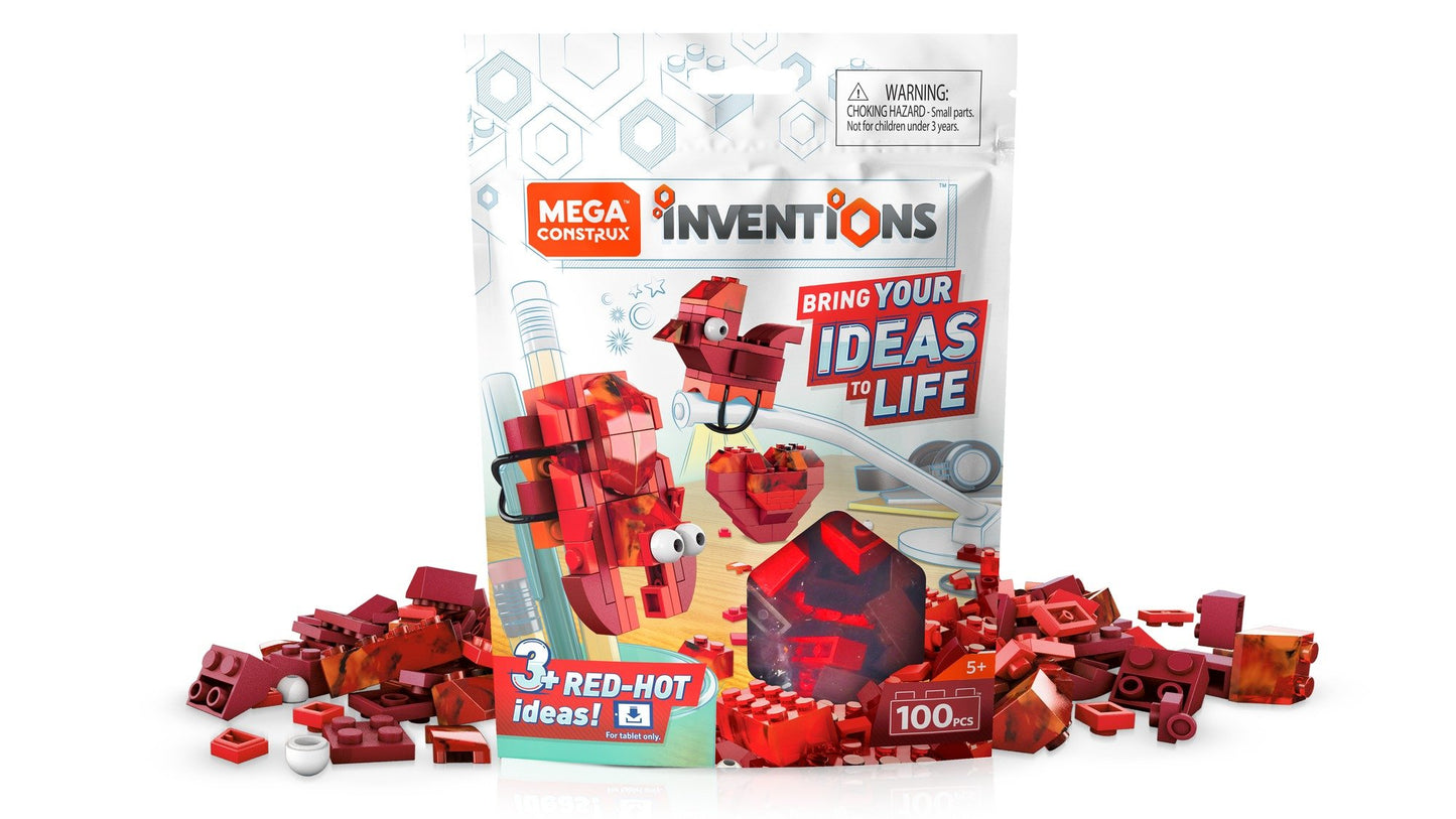 Mega Construx Inventions Red Brick Building Set