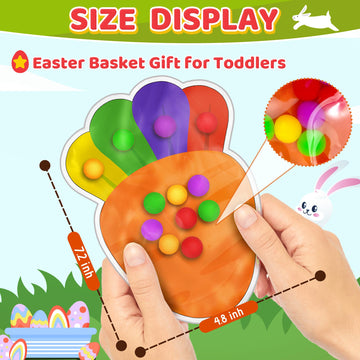 Carrot Color Sorting Sensory Toys, Airplane Travel Activities For Toddler Fine Motor Skill Toy Autism Quiet Fidget For Autistic