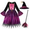 ReliParty Halloween Witch Costume for Girls 100