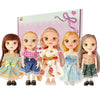 Jing Show Bussiness 5 Sets Doll Clothes For 6 Inch Mini Doll ,Include 5 Pieces Girl Mini Dolls, 5 Sets Handmade Doll Clothes And 5 Pairs Of Doll Shoes