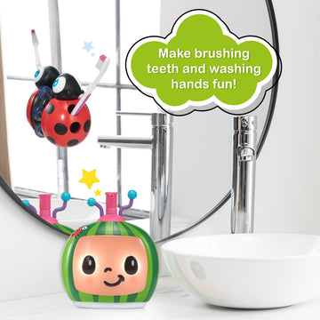 Wow! Stuff Cocomelon Toys Musical Buddies | Singing Soap Dispenser And Singing Toothbrush Holder | Pre- School Learning Toy With Nursery Rhymes |For Toddlers, Girls And Boys | Ages 3+