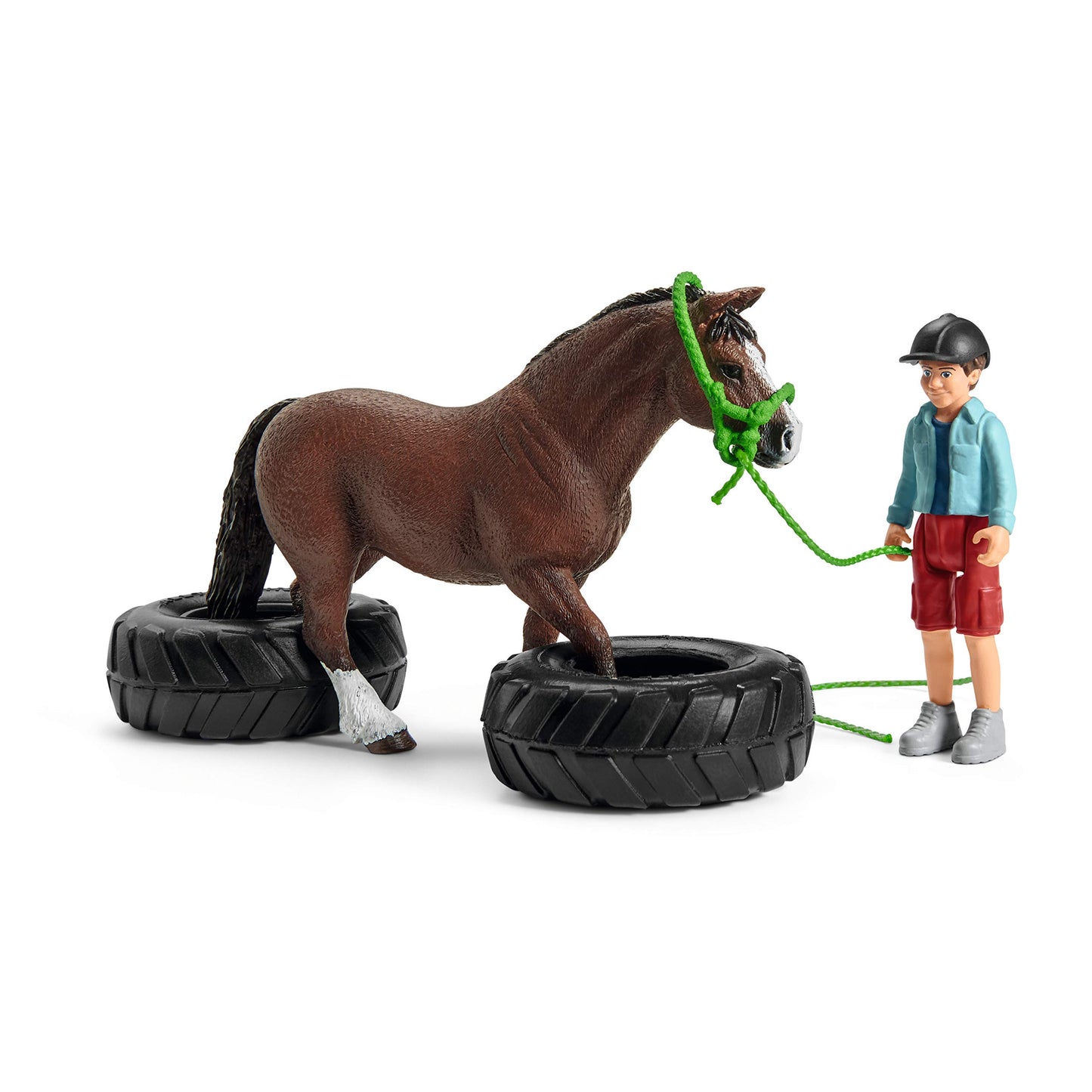 Schleich Farm World, Horse Toys For Kids, Pony Agility Race Playset With Horse Figurines And Accessories 22-Piece Set, Ages 3+