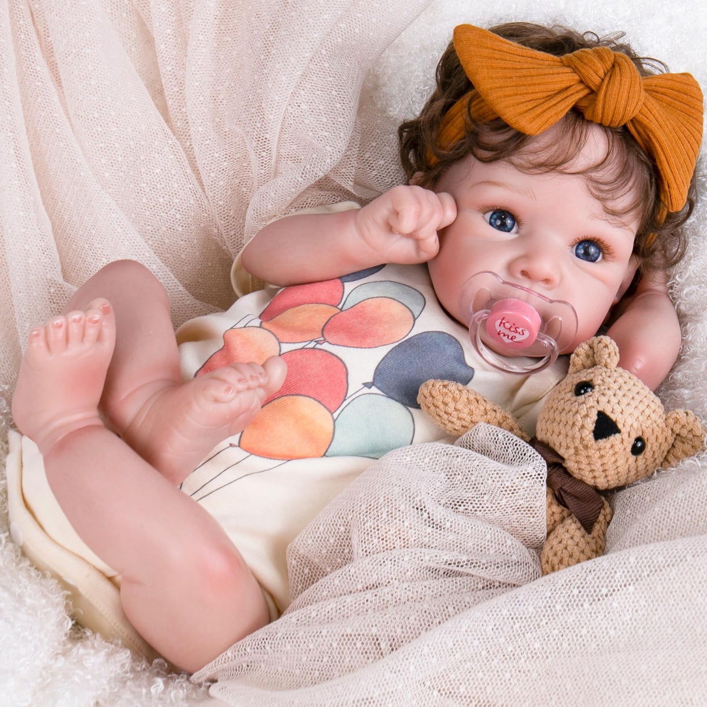 Aori Lifelike Reborn Baby Dolls - Realistic Baby Dolll 20 Inch Real Life Girl Newborn Doll, Coming With Gift Box Set For Kids 3+