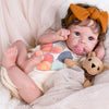 Aori Lifelike Reborn Baby Doll - 20" Realistic Newborn Girl in Beige, Soft Vinyl Head, Gift Box Set for Kids 3+