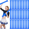 Cssopenss 50 Pcs Blue Thunder Sticks Thicken Plastic Cheersticks Inflatable Thunder Sticks Sporting Events Team Spirit Cheerstic