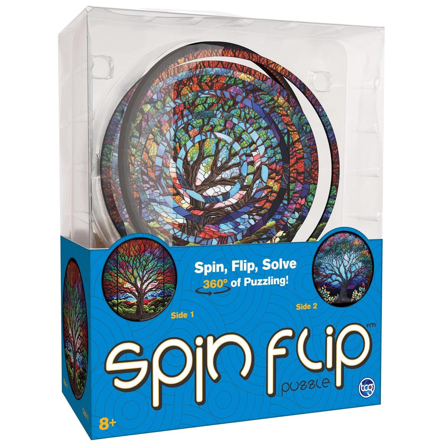 Spin Flip Puzzle: Trees, 3D Puzzle, Challenging, Fun, Interactive Brain Teaser For Kids And Adults, Fidget Toy For Decrompressio
