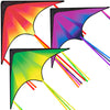 Joyin 3 Packs Large Delta Kite Gradient Red, Green And Purple, Easy To Fly For Kids And Adults With 328Ft String, Large Delta Be