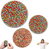 2Pcs Big Picky Pad Skin Picking Fidget Toy, 4'' Silicone Picking Fidget Pad Reusable More Beads Trichotillomania Toys For Skin P