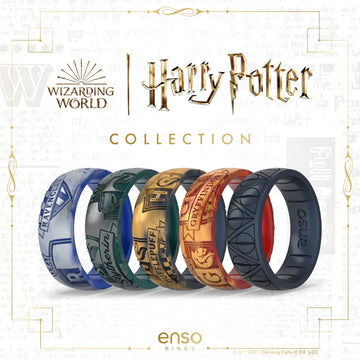 Enso Rings Wizarding World of Harry Potter Collection - Comfortable Silicone Rings - Hufflepuff - 4