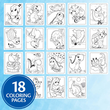 Crayola Color Wonder Prehistoric Pals, Dinosaur Coloring Pages, Mess Free Coloring For Toddlers, Dinosaur Toys, Toddler Easter Basket Stuffers & Gifts