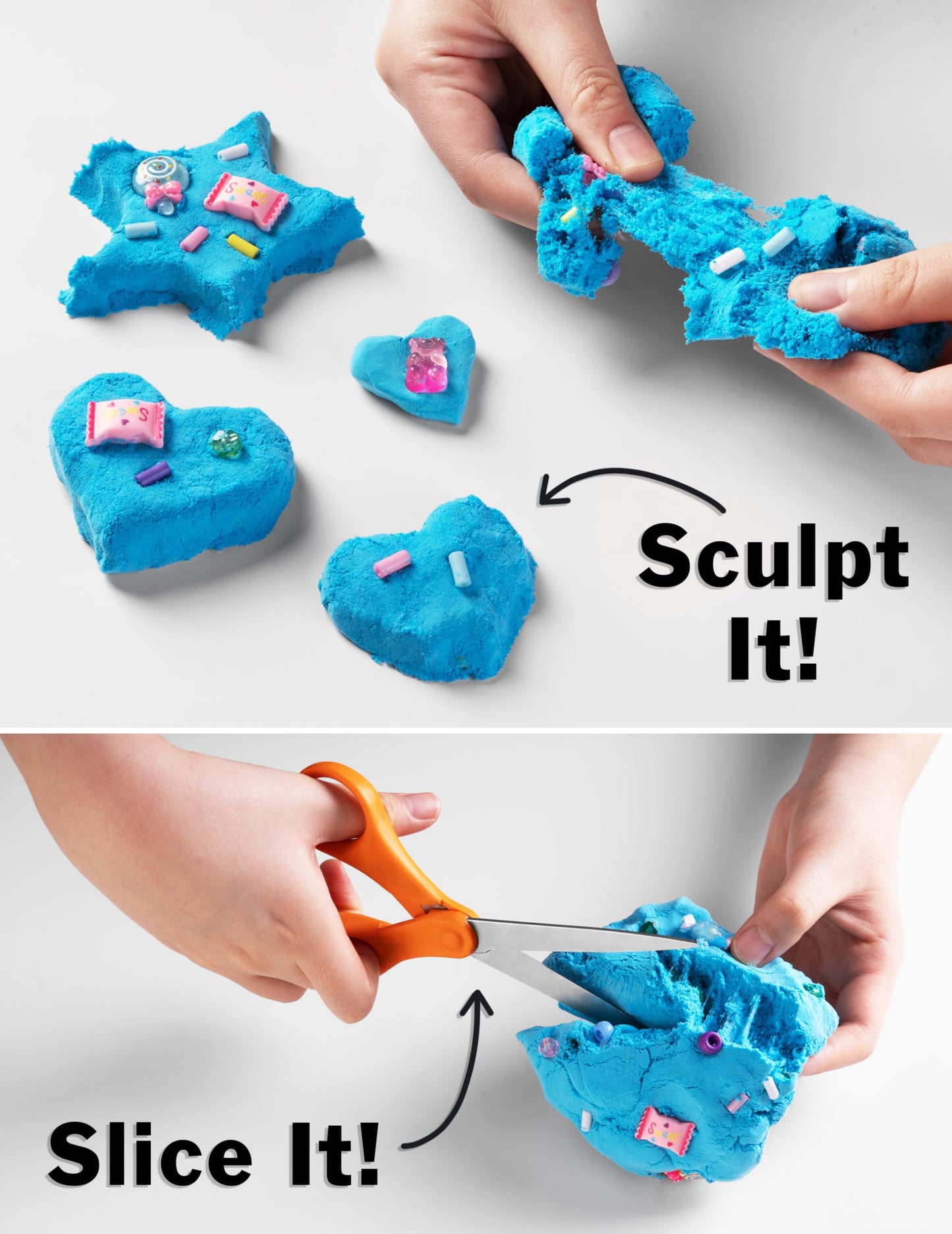 Crazy Aaron'S Slime Charmers® - Lollipop Shop - Fluffy Blue Cloud Slime, Sensory Toys For Kids - Creative And Endless Fun, Stress Relief Therapy, Gifts For Girls And Boys - Made In Usa