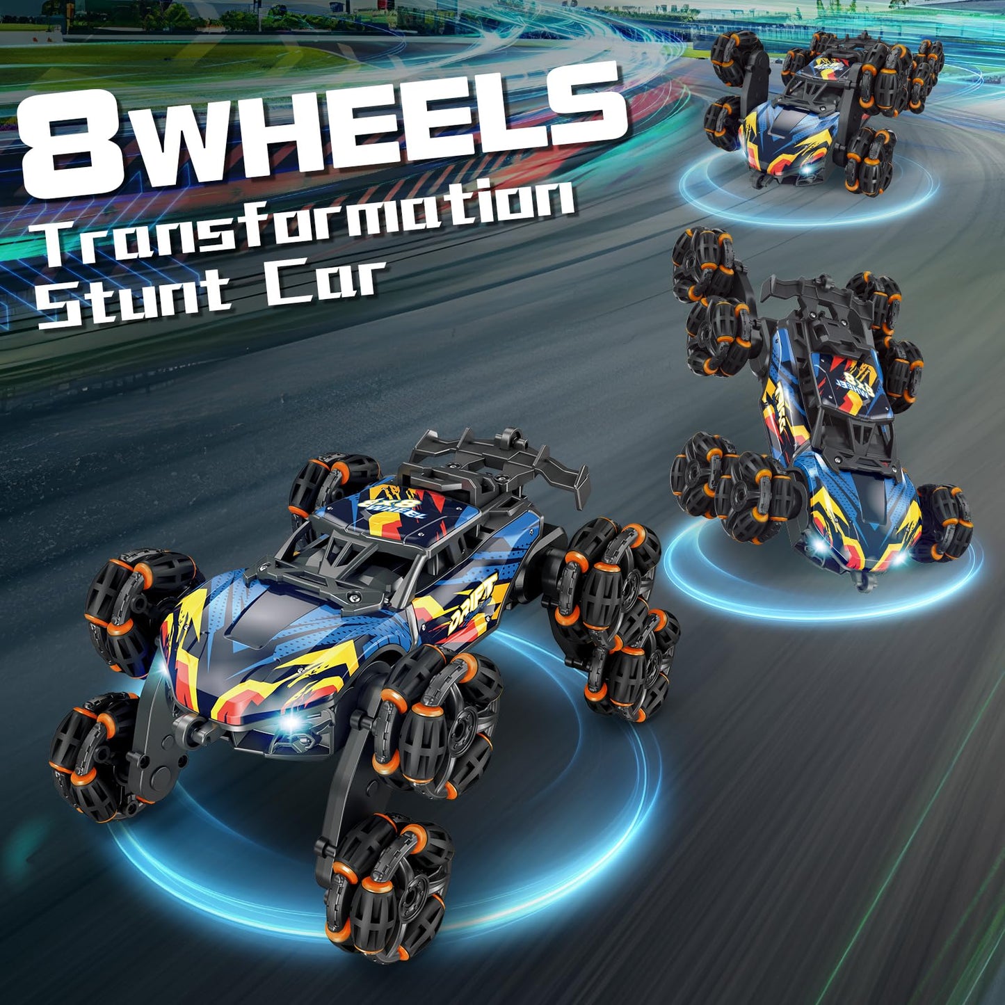 1:16 Remote Control Car Toy for Kids Ages 8 9 10 11 12 Year Old - Birthday 8 WD RC Drift Car Gift for Boy Girl with 2.4Ghz Remot