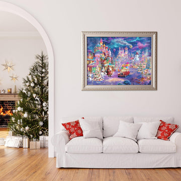 Nattork Jigsaw Puzzle 1000 Pieces for mature-themeds Christmas Castle Challenging mature-themed Puzzles for Christmas Decor & Gift