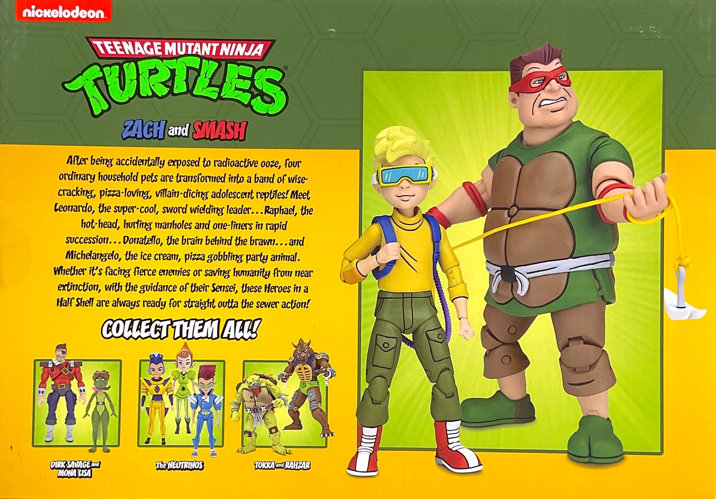 Neca Teenage Mutant Ninja Turtles 7' Scale Zach & Smash Collectible Action Figures Set